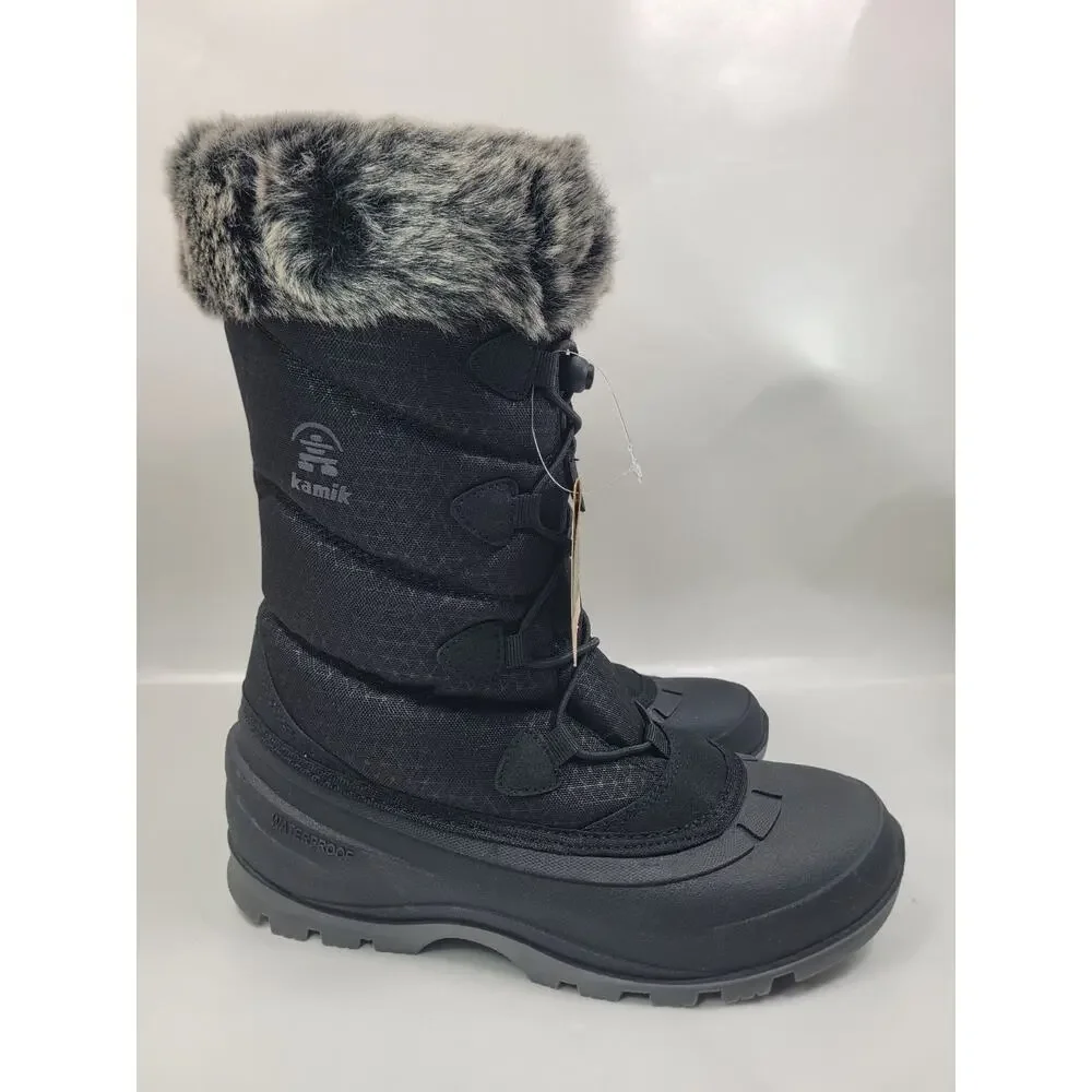 Kamik Women's Momentum L2 Waterproof Winter Boots Black Size 8 - Picture 4 of 14